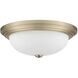 Kipson 3 Light 15 inch Modern Gold Flush Mount Ceiling Light
